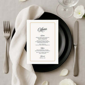 Estelle - Wedding Menu Cards