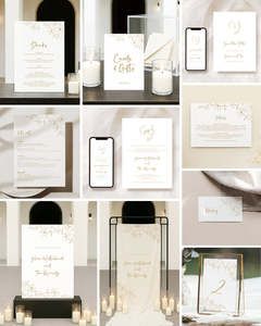 14 Floral Wedding Invitation & Signage Templates