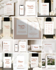 All: 14 Retro Wedding Invitation & Signage Templates
