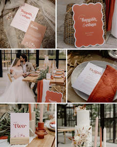 All: 10 Retro Wedding Invitation & Signage Templates