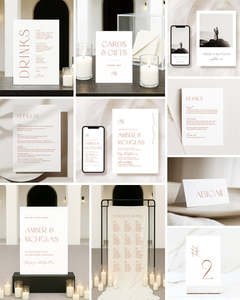 All: 10 Chic Wedding Invitation & Signage Templates