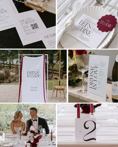 10 Modern Wedding Invitation & Signage Templates
