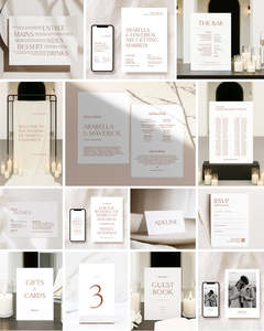 All: 14 Classic Wedding Invitation & Signage Templates