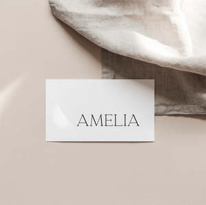 Wedding Place Cards: Modern Wedding Place Card Template
