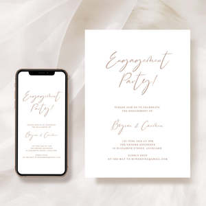 Engagement Party Invitation Template