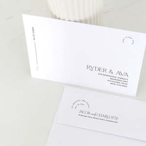 Wedding Envelope Address: Modern Wedding Envelope Address Template