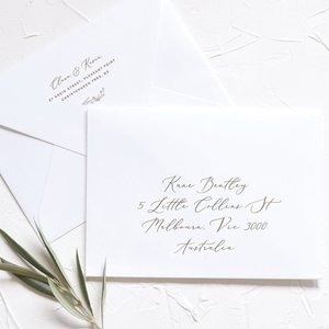 Wedding Envelope Address: Modern Calligraphy Envelope Address Template
