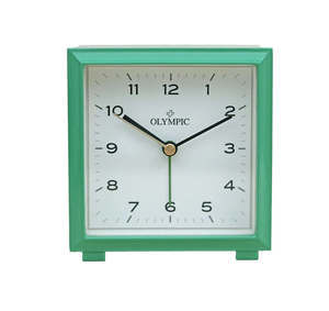 Green Aquare Metal Alarm Clock