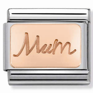 Nomination Composable 430101/34 Mum 9ct Rose Gold