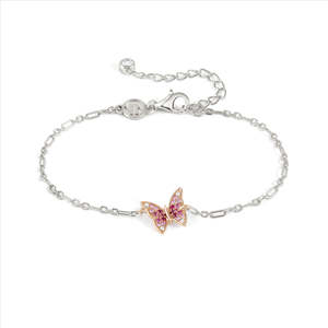 Nomination Crysalis Bracelet 241102/040 Rose Gold Butterfly With Cz