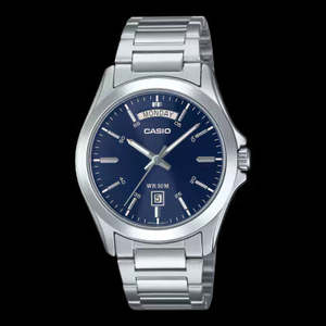 Mens Casio Analogue Blue Dial Watch MTP1370D-2A