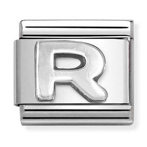 Mens Jewellery: Nomination Composable 330113/18 Letter R Silver
