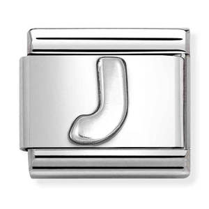 Nomination Composable 330113/10 Letter J Silver