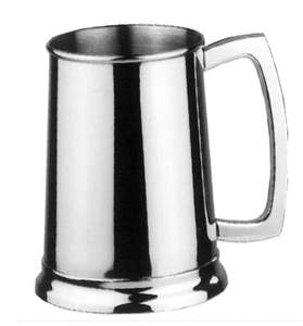 Silverware: Stainless Steel Beer Tankard 1 Pint