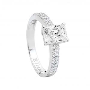 Ladies Ellani Solitaire CZ Ring R522