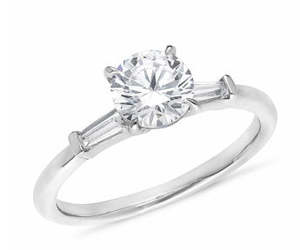 Steling Silver Cubic Zirconia Ring (can be made with diamond enquire today)