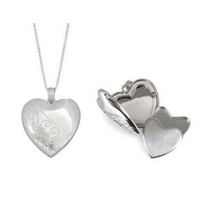 Necklaces Pendants: Sterling Silver Memorial Locket