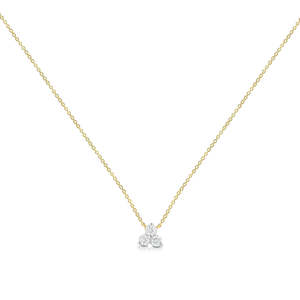 Mothers Day Diamonds 1: Yellow Gold Diamond Necklace