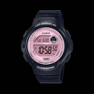 Casio: Casio Ladies Sport Pink Face Black