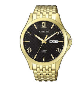 Mens Citizen Gold Plated Analogue Watch BF2022-55H