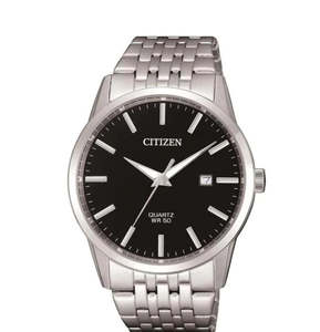 Citizen: Mens Stainless Steel Citizen Ananlogue Watch BI5000-87E