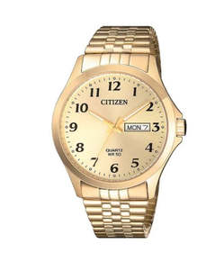 Citizen: Citizen Mens Gold Expanding Strap Watch BF5002-99P