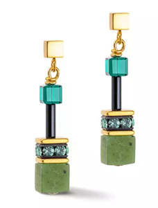 Coeur De Lion: Coeur De Lion Natural Selection Geo Cube Earrings