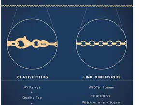 Christmas 2022 Collection: 9ct yellow gold round blecher chain 50cm