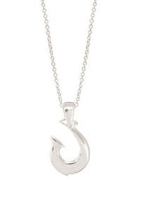 Sterling Silver Swinging Hook Pendant