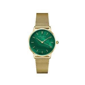 Ladies Gold Rosefield Watch With Green Dial PEGMG-R10