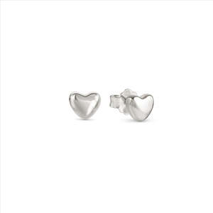 Sterling Silver Armonica Heart Studs 241307/004