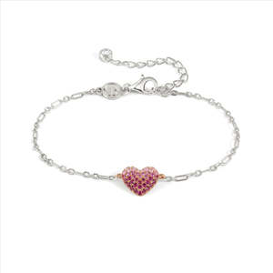 Nomination Crysalis Bracelet 241102/004 Rose Gold Heart With Cz
