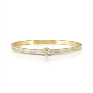 Nomination: Nomination Pretty Bangles 029519/20/21/020 Gold With White Cz