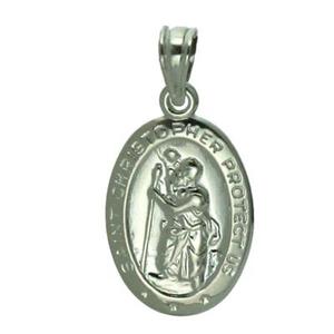 Sterling Silver St Christopher Pendant
