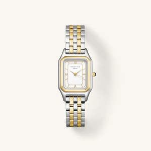 Watches: Rosefield Ivy White Duotone Ladies Watch OCWDSD-OC03