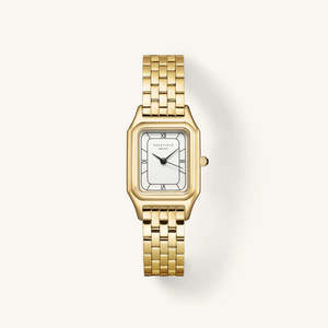 Watches: Rosefield Ivy White Gold Ladies Watch OCWGSG-OC01
