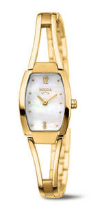 Watches: Ladies Boccia Titanium Gold Plated Watch 3262-04