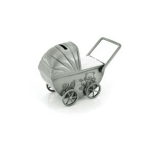 Childrens Jewellery: Pewter Pram Money Box MT8612