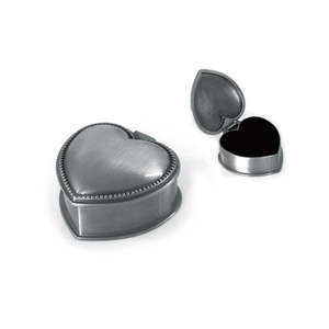 Pewter Heart Jewellery Box MT3803