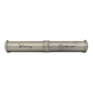 Silverware: Pewter Wedding Certificate Holder MTAE006
