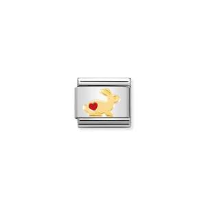 Childrens Jewellery: Nomination Composable 030272/46 Rabbit with Heart