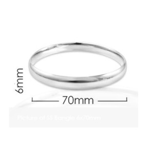 Bracelets Bangles: Sterling Silver Bangle