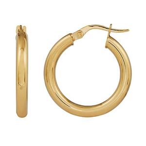 Earrings: 9ct Yellow Gold Hoop earrings