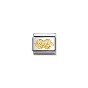 Mens Jewellery: Nomination Composable Link Infinity knot in 18ct yellow gold 030149/59