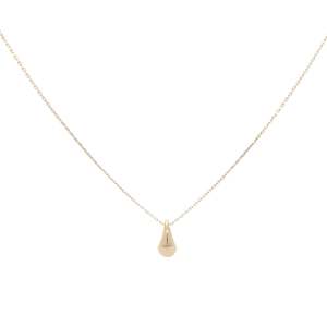 Necklaces Pendants: 9Ct Yellow Gold Chain With Pear Shaped Pendant