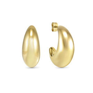 Fashion Jewellery: Nomination Ecclettica Earring 134315/012 Gold Medium Moon Studs