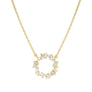 Fashion Jewellery: Nomination Colour Wave Sterling Silver Gold Plated Cz Pendant 149884/020