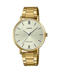 Watches: Ladies Gold Casio Analogue Watch LTPVT01G-9B