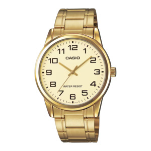 Casio Gold Analogue Watch MTPV001G-9B