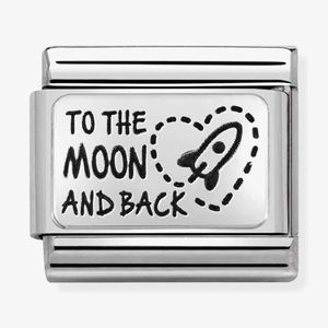 Childrens Jewellery: Nomination Composable 330111/39 Steel and Sterling Silver To the Moon and Back